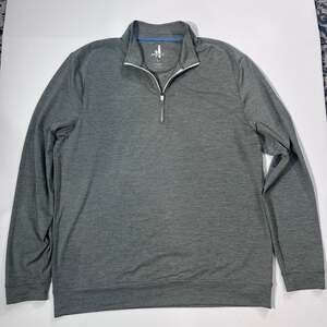 Johnnie-O Vaughn Striped Performance Quarter-Zip Pullover Large